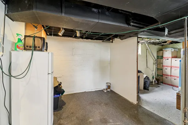 a view of storage and utility room