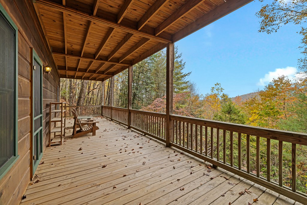 254 Aries Lane Blue Ridge, GA 30513 - Photo 22 of 43 a view of a balcony with chairs