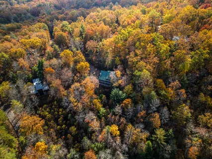 a view of city and mountain