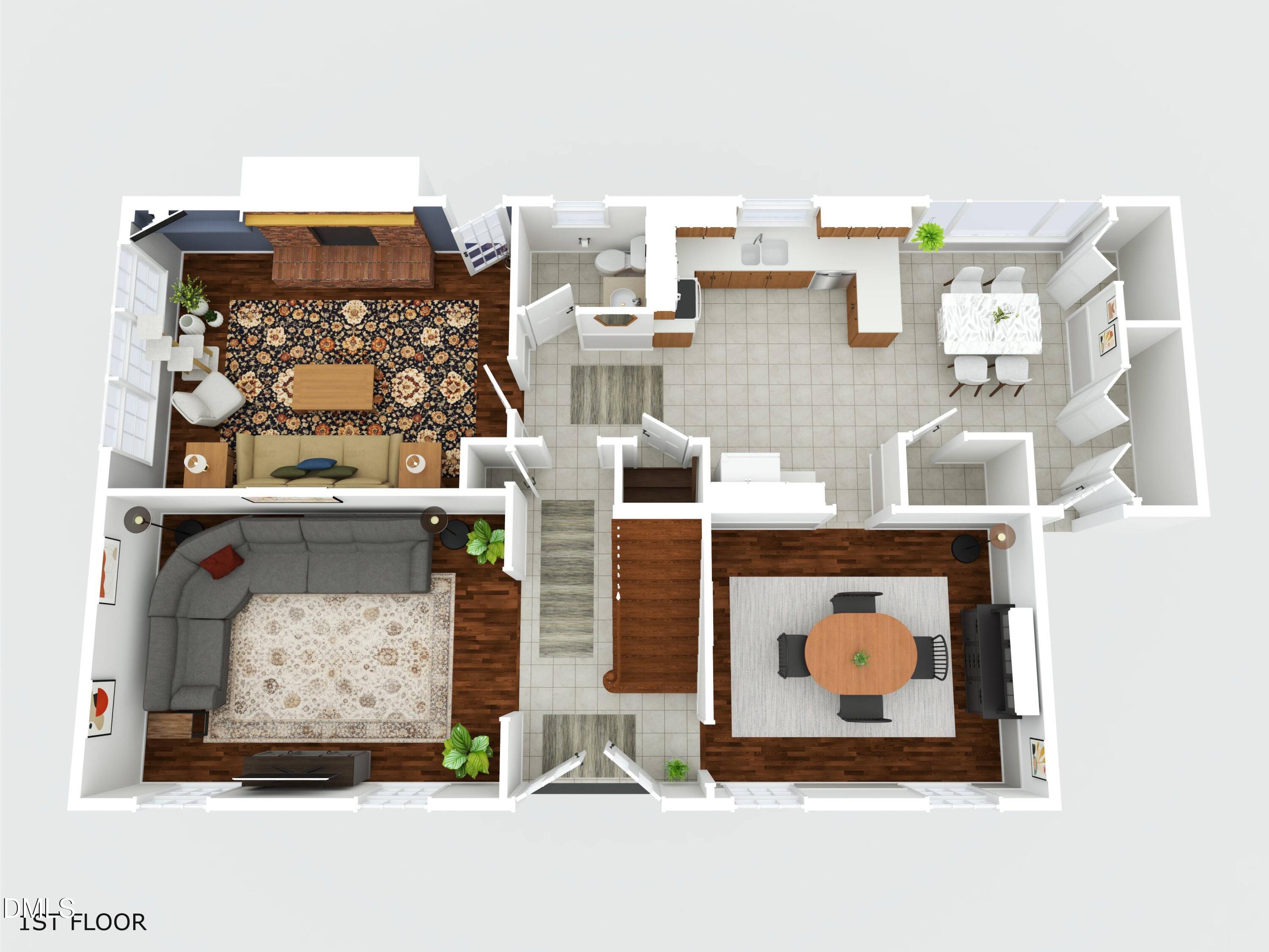 4704 Oak Park Road Raleigh, NC 27612 - Photo 60 of 62 3D Main_floor_floorplan 4704_oak_park_ro