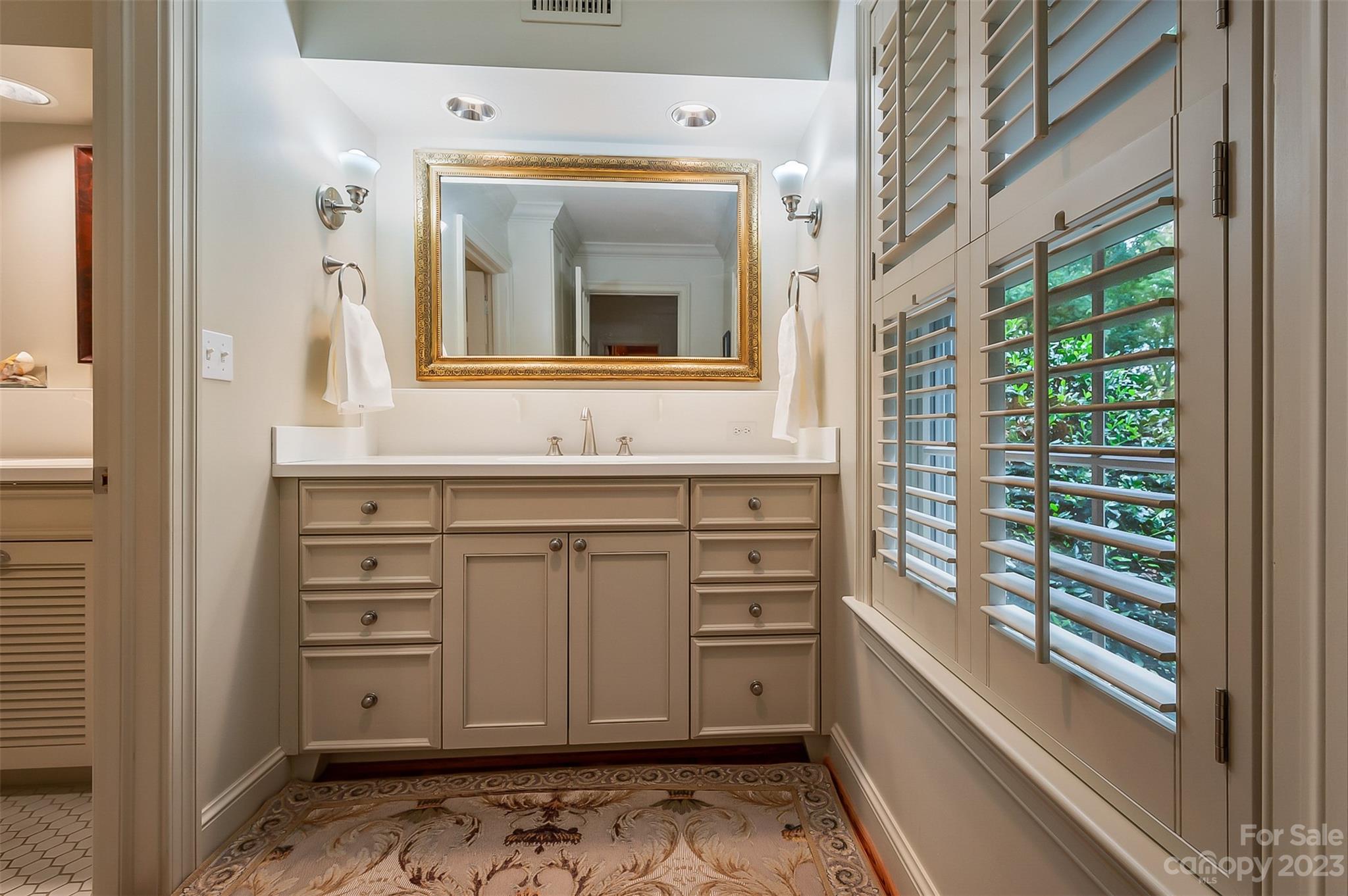 1389 Landrum Road Columbus, NC 28722 - Photo 31 of 46 a bathroom with a sink and a mirror