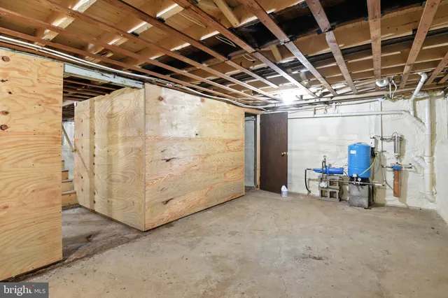 a view of storage and utility room