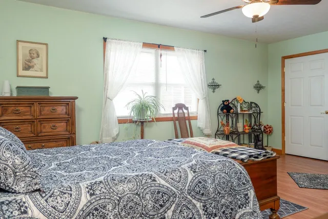 a room that has a painting on the wall