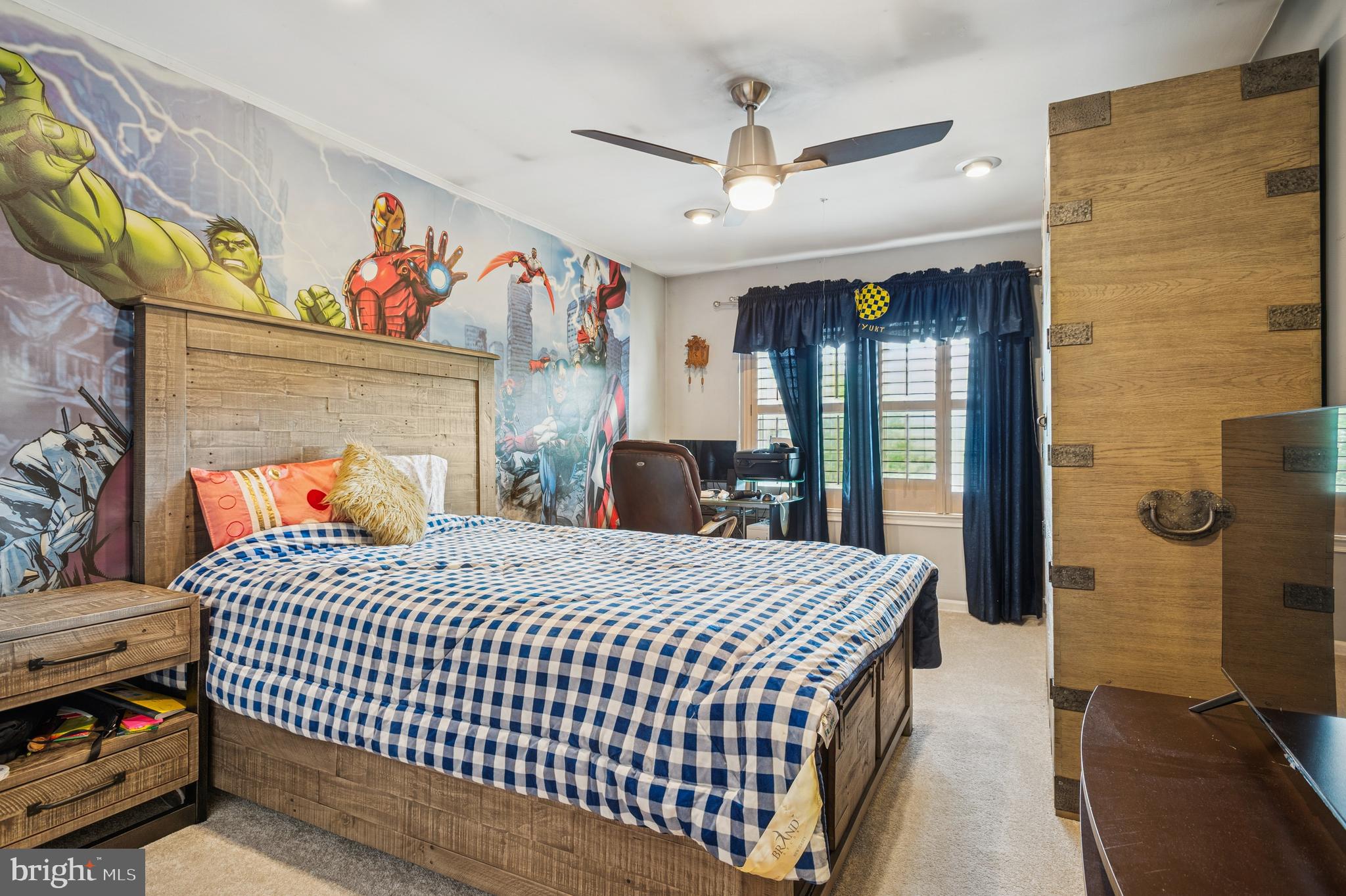 19 York Road Princeton Junction, NJ 08550 - Photo 15 of 19 a bedroom with a bed and a large mirror