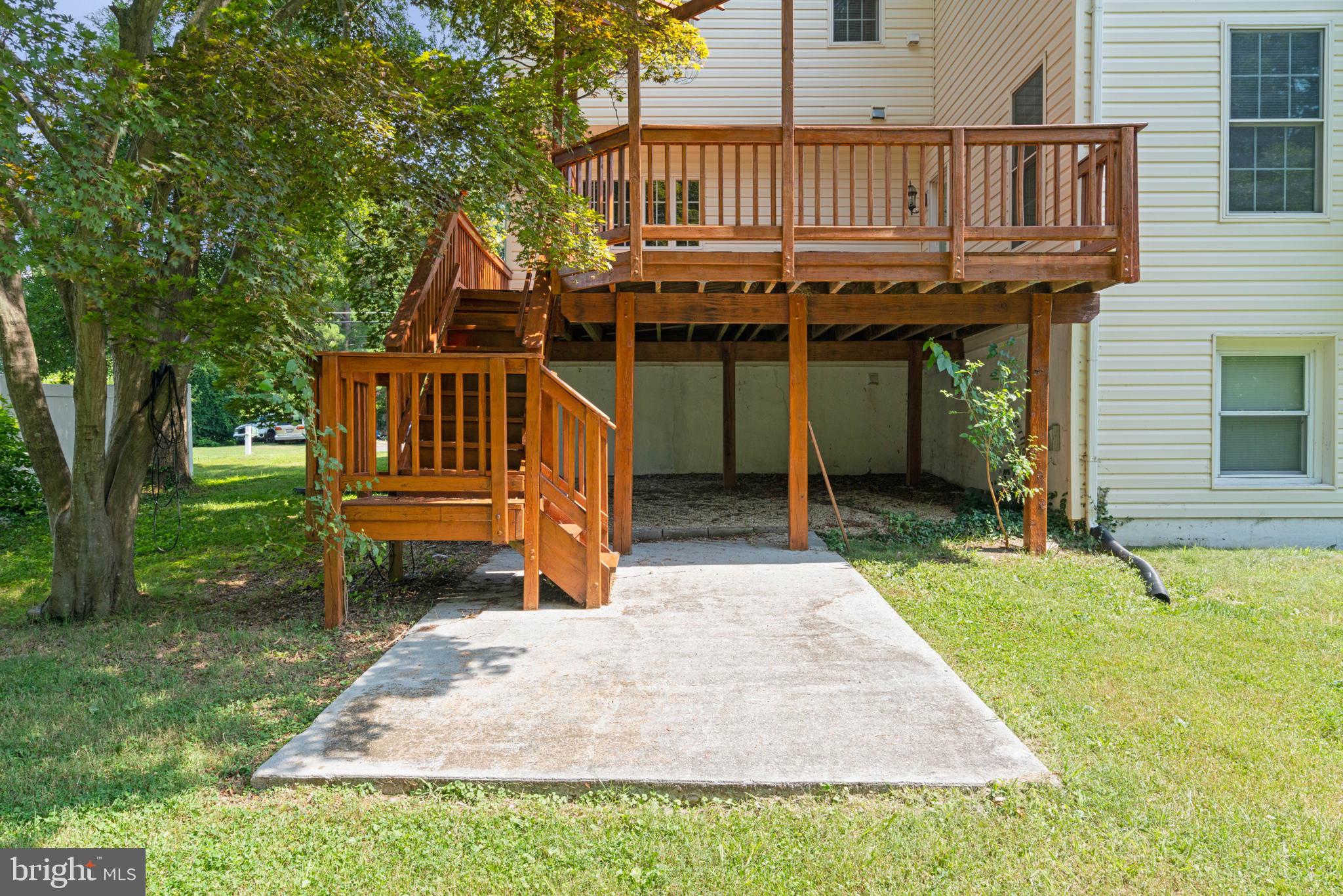 4512 Gage Road Alexandria, VA 22309 - Photo 60 of 69 Large Deck Overlooks Large Spacious Backyard