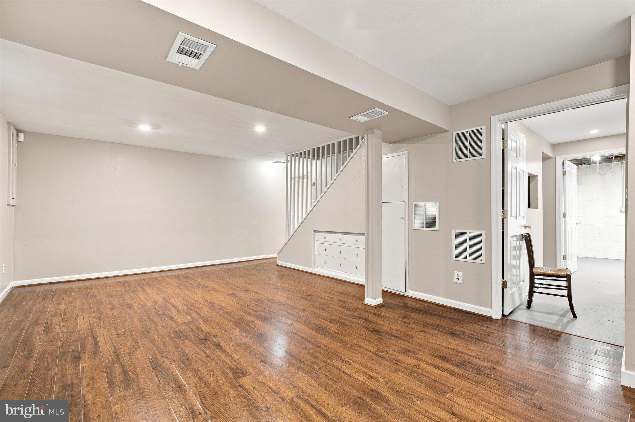 Recreation space with access to adjoining rooms.