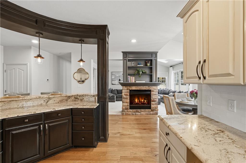 2017 Condor Lane Gibsonia, PA 15044 - Photo 19 of 49 a kitchen with granite countertop a sink stainless steel appliances and cabinets