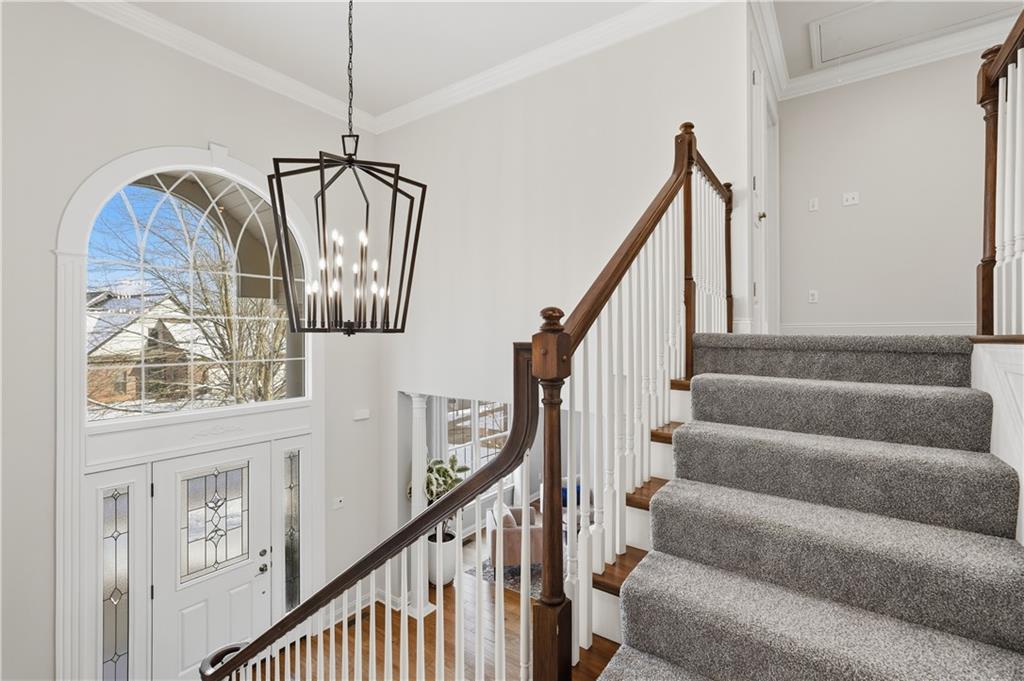 2017 Condor Lane Gibsonia, PA 15044 - Photo 23 of 49 a view of entryway and hall with wooden floor