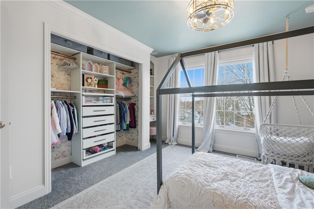 2017 Condor Lane Gibsonia, PA 15044 - Photo 33 of 49 a bedroom with a bed and a large window