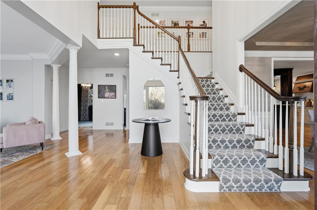 2017 Condor Lane Gibsonia, PA 15044 - Photo 4 of 49 a view of entryway and hall with wooden floor