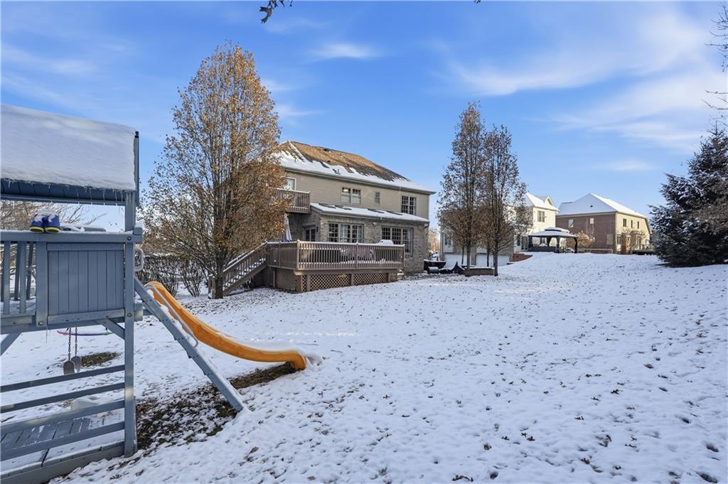 2017 Condor Lane Gibsonia, PA 15044 - Photo 43 of 49 a wooden bench sitting in front of a building