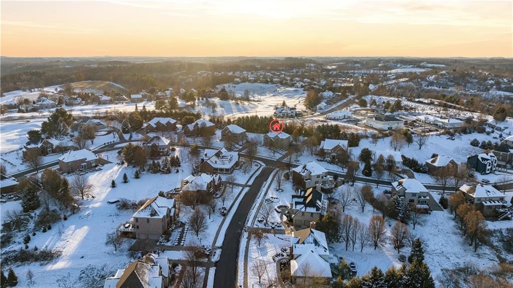2017 Condor Lane Gibsonia, PA 15044 - Photo 49 of 49 an aerial view of a city with lots of residential buildings