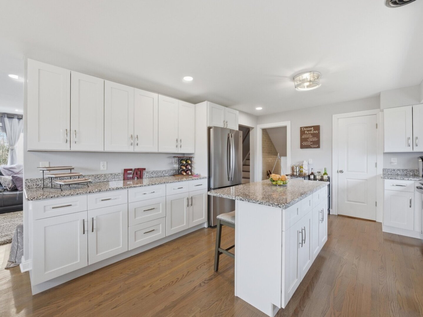 18441 Marshfield Avenue Homewood, IL 60430 - Photo 11 of 49 a kitchen with white cabinets appliances and sink