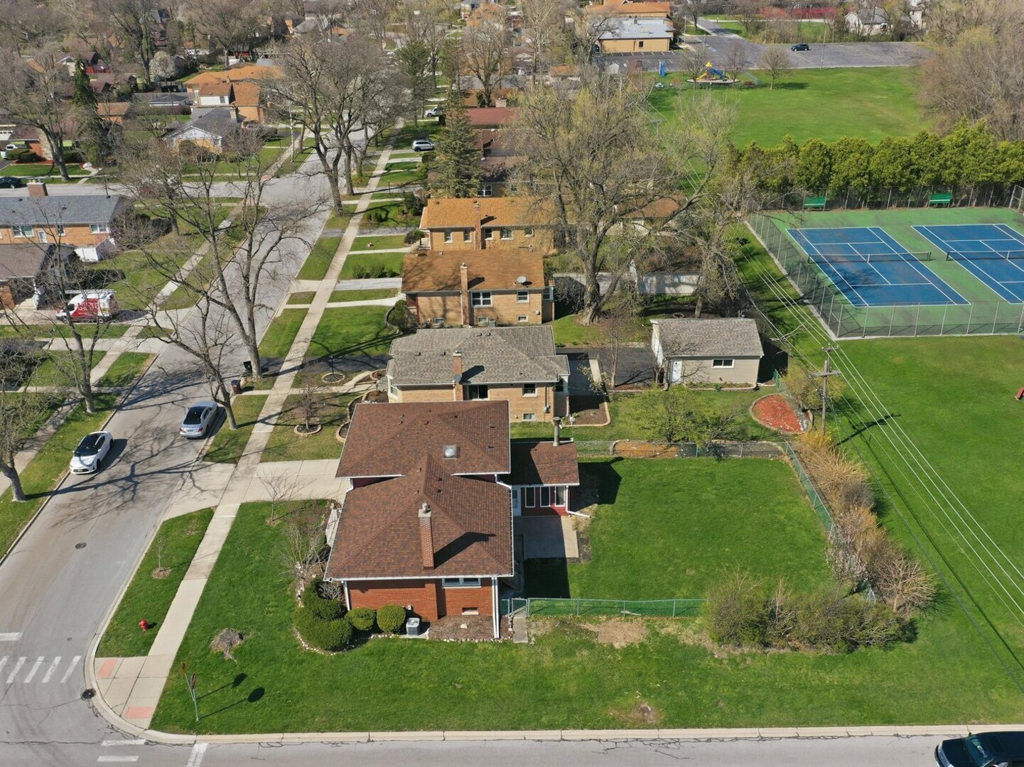 18441 Marshfield Avenue Homewood, IL 60430 - Photo 39 of 49 an aerial view of residential houses with outdoor space and street view