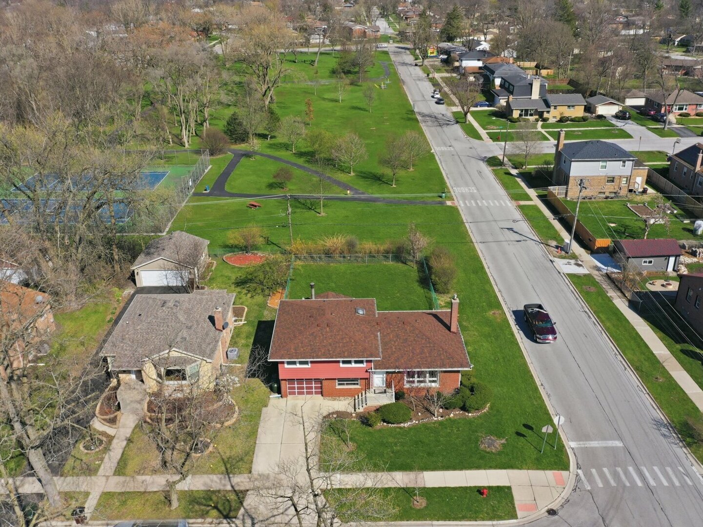 18441 Marshfield Avenue Homewood, IL 60430 - Photo 41 of 49 an aerial view of residential houses with outdoor space