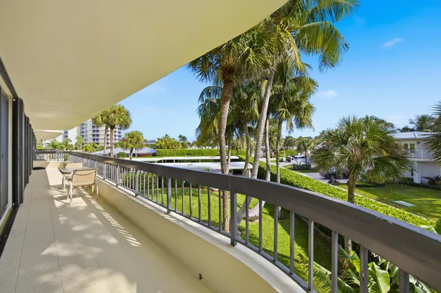a view of a balcony with outdoor space