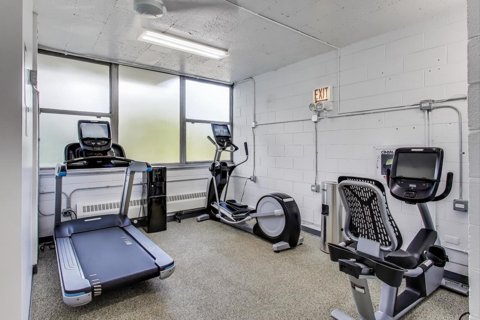 1000 North Lake Shore Plaza, Unit 804 Chicago, IL 60611 - Photo 22 of 25 a view of a room with gym equipment