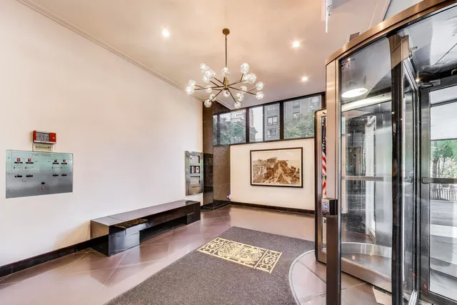 a view of an entryway with stairs