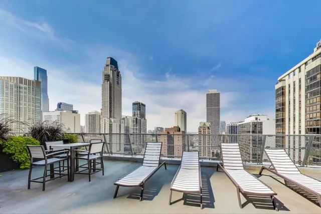 a view of outdoor space with seating