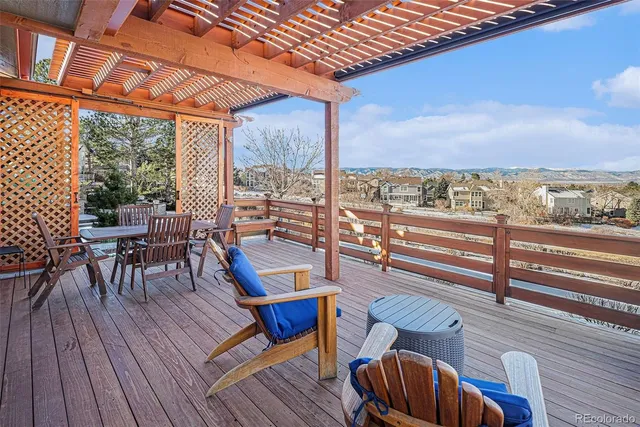 a view of outdoor seating