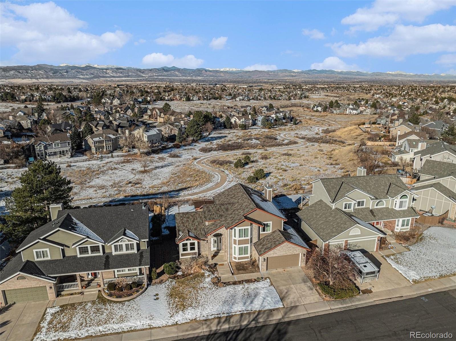 9537 Chesapeake Street Highlands Ranch, CO 80126 - Photo 14 of 34 an aerial view of a