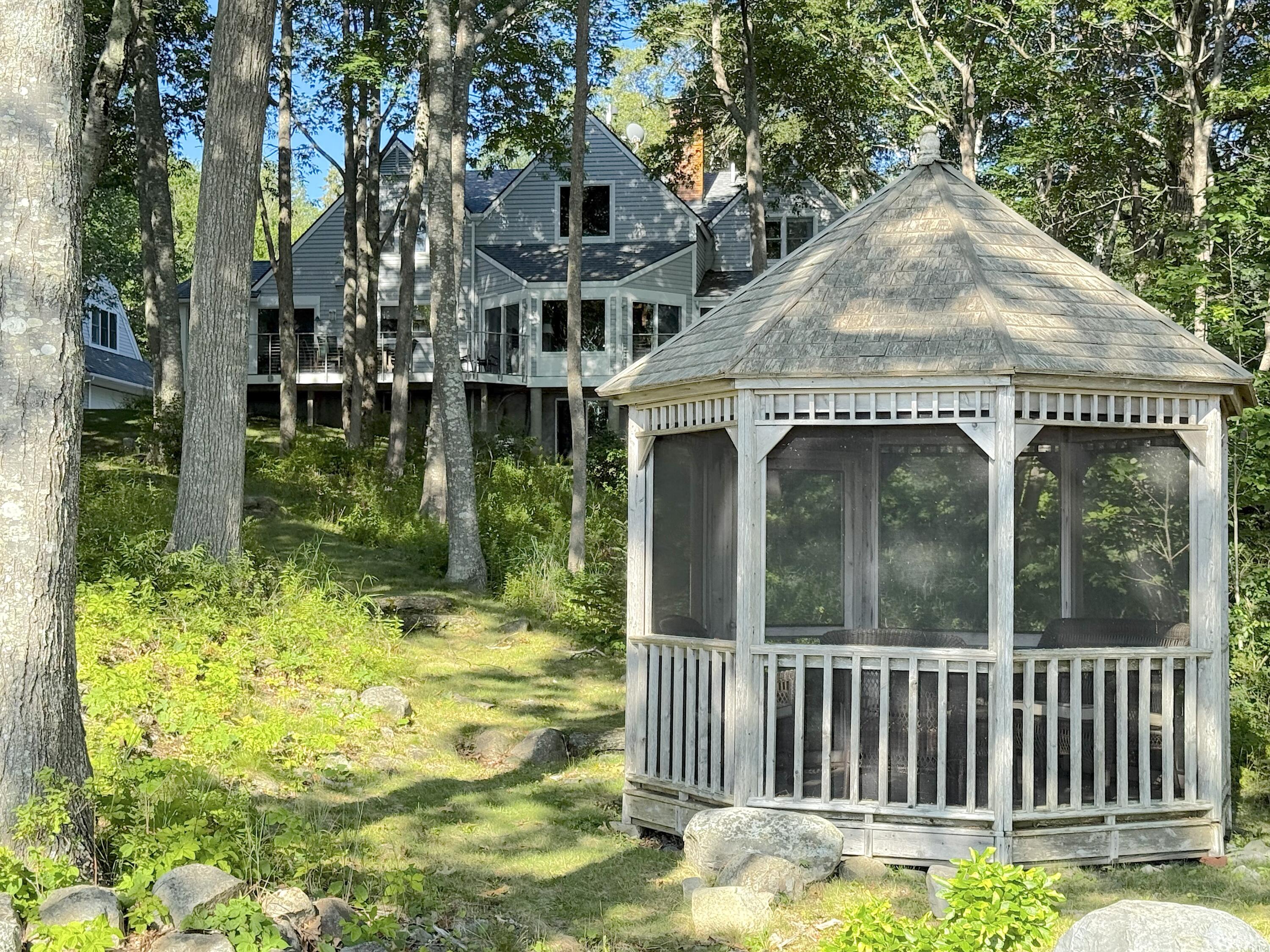 472 Schooner Head Road Bar Harbor, ME 04609 - Photo 8 of 111 gazebo and house