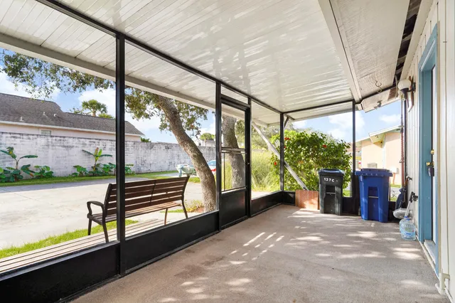 a view of outdoor space with seating area