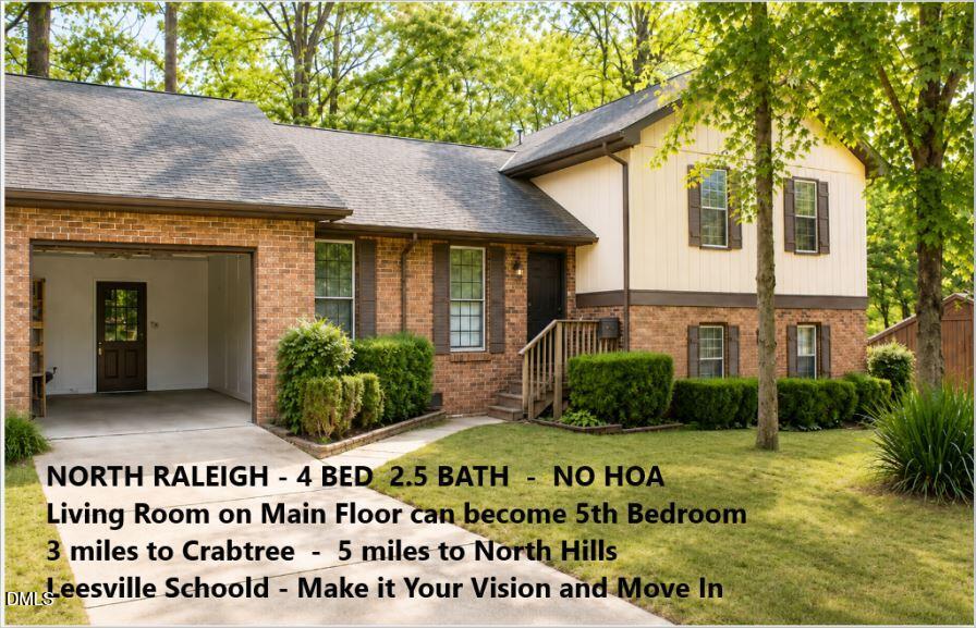 4116 Pickwick Drive Raleigh, NC 27613 - Photo 1 of 14 Front w txt