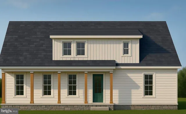 a front view of a house