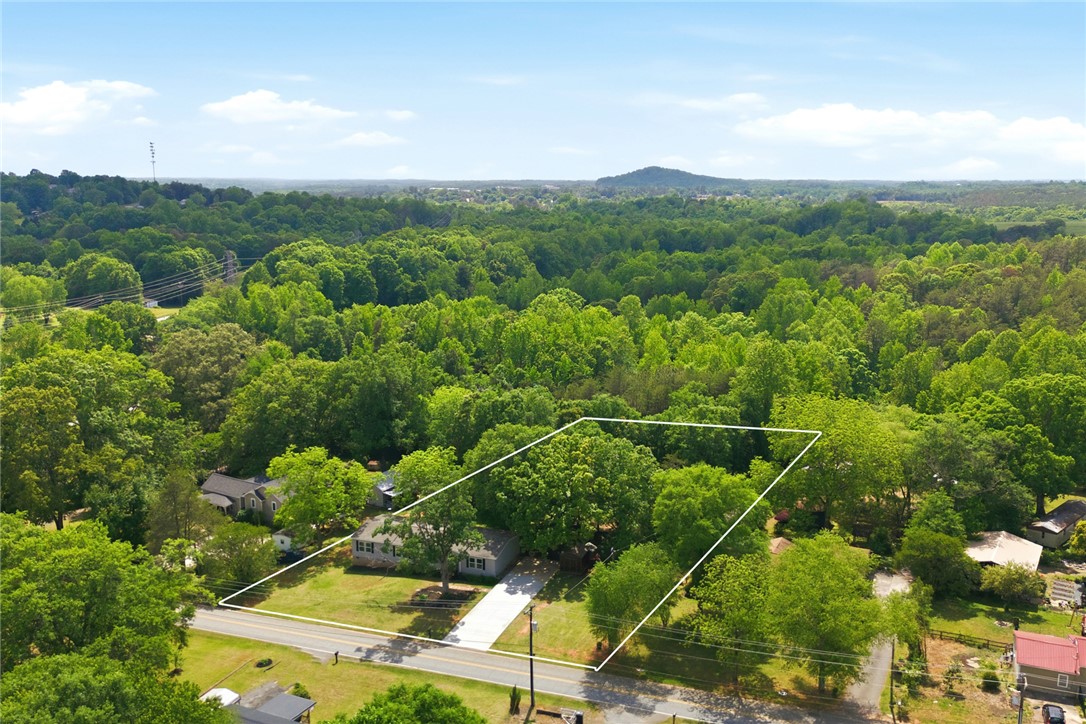 119 Fruit Mountain Road Easley, SC 29640 - Photo 27 of 31 An aerial view captures a property nestled amidst lush greenery and a serene landscape.