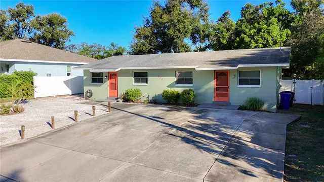 a house view with a outdoor space