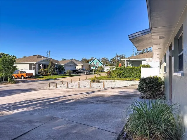 a view of street with trees