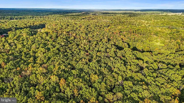a view of a field with an outdoor space