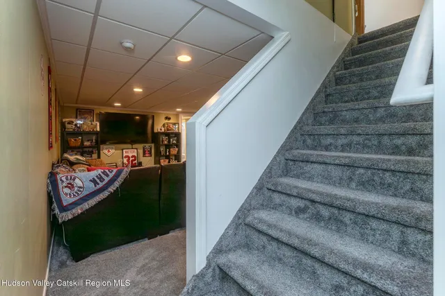 a bed room with a bed and a walk in closet