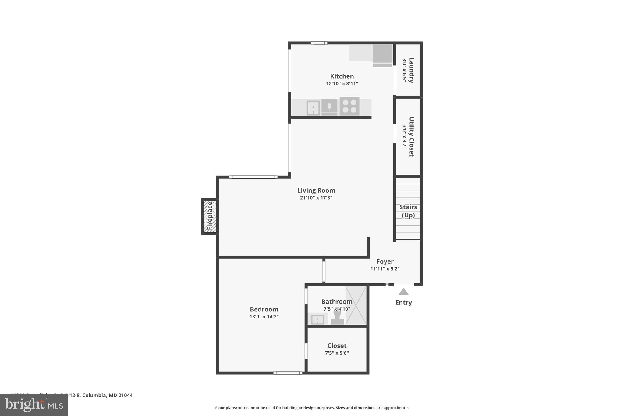 11244 Snowflake Court, Unit A128 Columbia, MD 21044 - Photo 23 of 35 1st Floor Flooplan