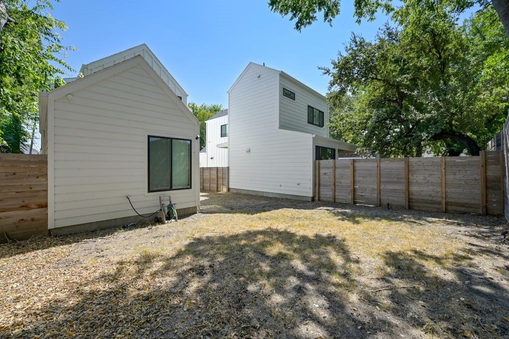 5212 Huisache Street, Unit 2 Austin, TX 78751 - Photo 29 of 30 Back of house featuring a fenced backyard