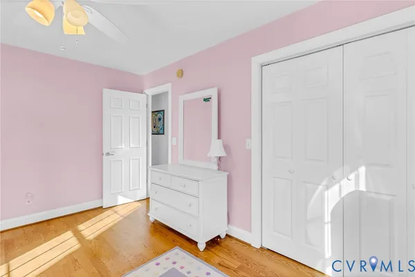 a view of front door and bedroom