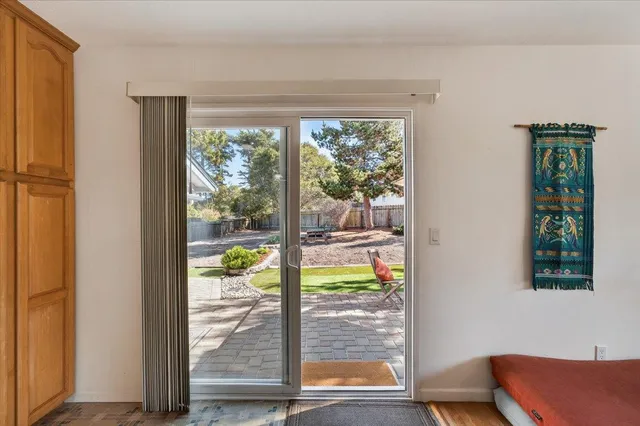 a house view with a outdoor space