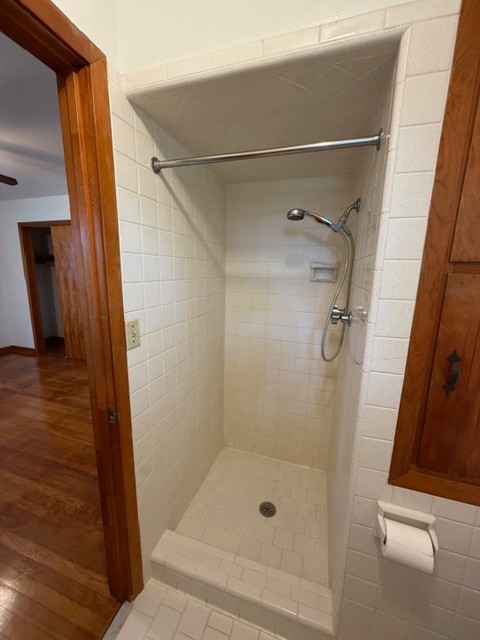 12 Perkins Road Fayetteville, TN 37334 - Photo 23 of 25 a bathroom with a glass door shower and a sink