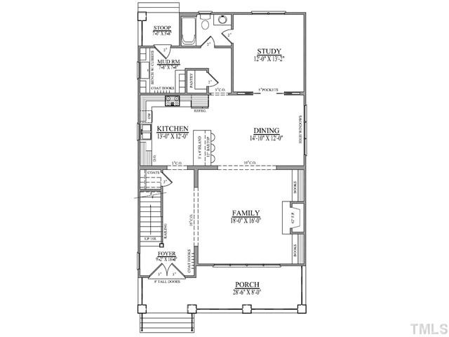 313 Georgetown Road Raleigh, NC 27608 - Photo 2 of 3 Preliminary Plans! House coming soon and may change prior to construction!