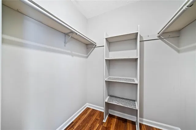 a room with rack on the wall