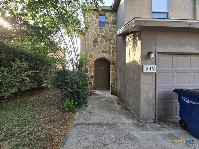 a view of a door of the house