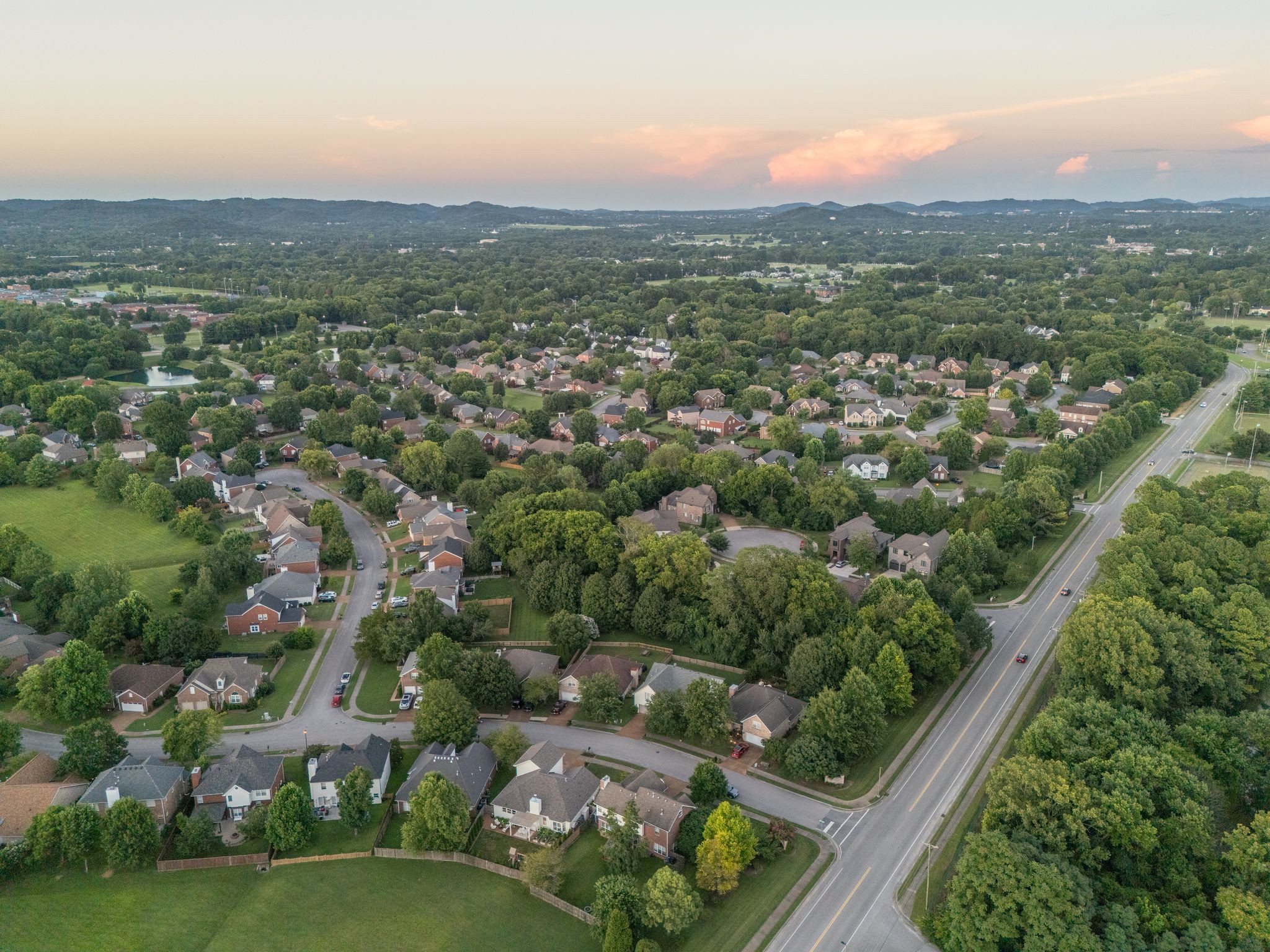 3205 Vera Valley Road Franklin, TN 37064 - Photo 51 of 52 an aerial view of residential houses with outdoor space and trees