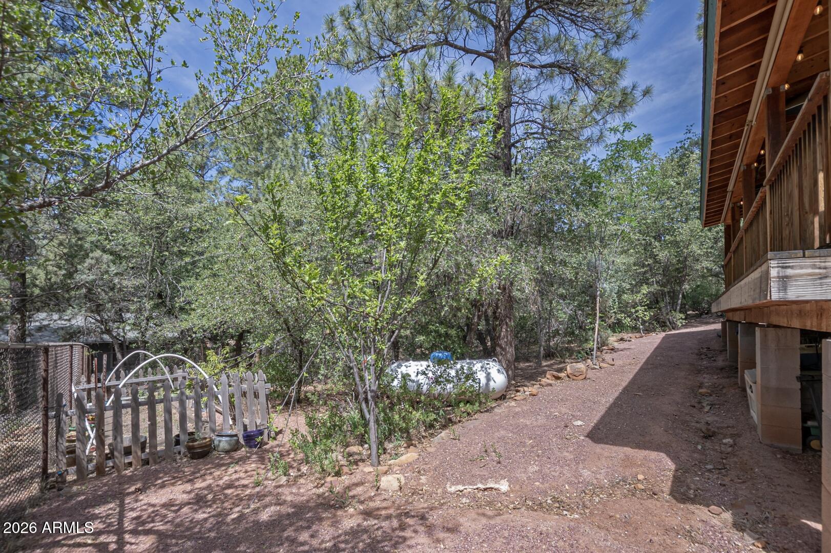 3762 Watertank Road Pine, AZ 85544 - Photo 32 of 38 a view of a backyard with pathway