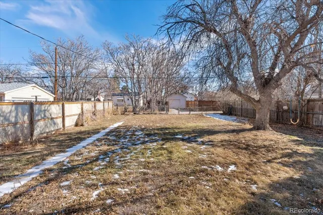 a view of snow on the road