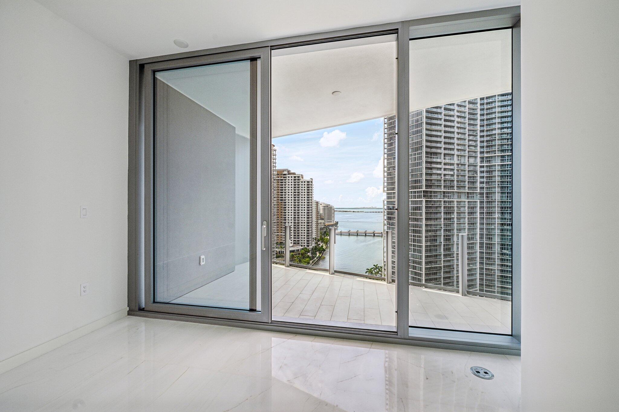 300 Biscayne Blvd Way, Unit 1907 Miami, FL 33131 - Photo 13 of 43 a view of a glass door and window