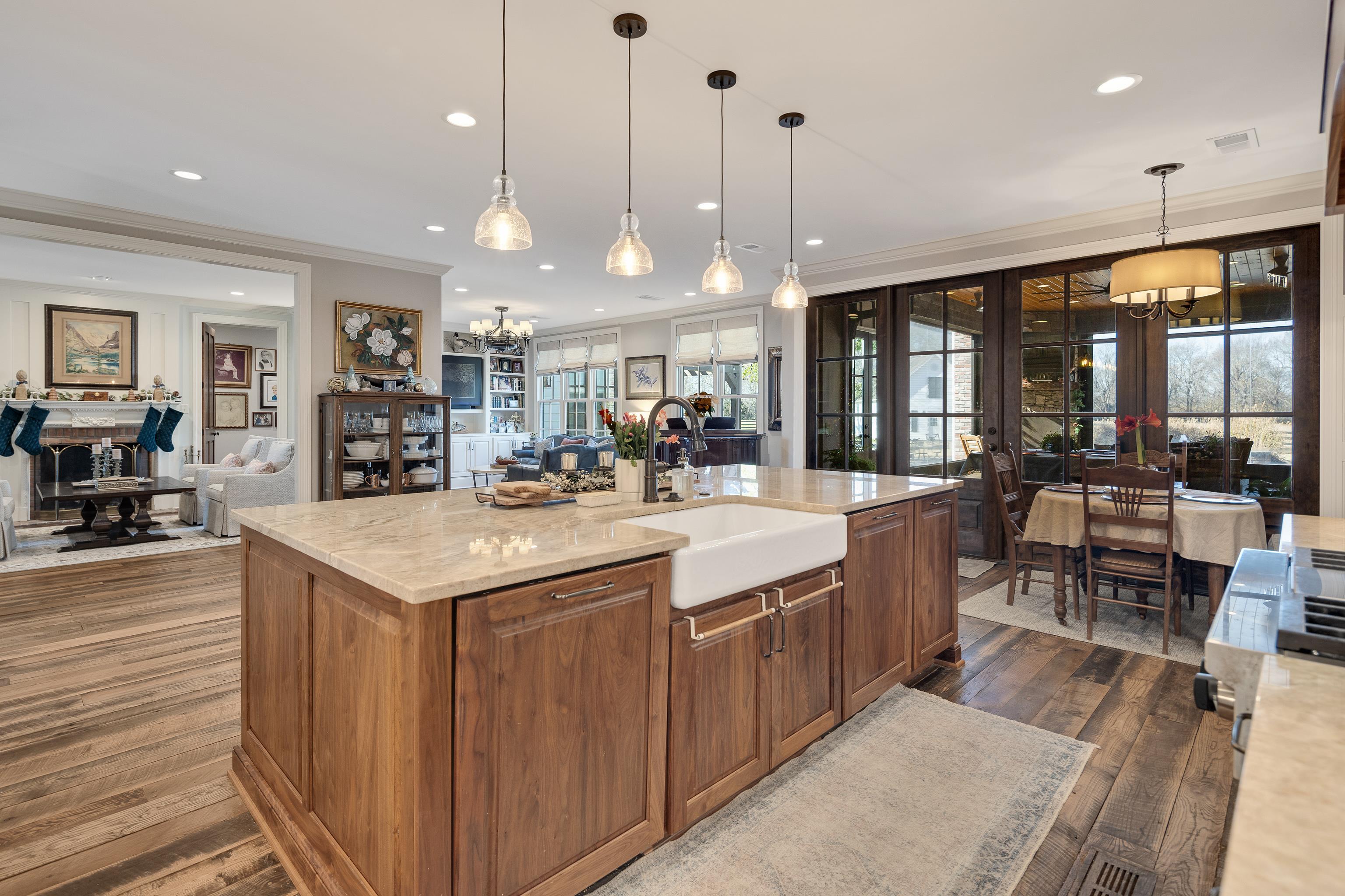 6085 Yum Yum Road Somerville, TN 38068 - Photo 13 of 40 a large kitchen with kitchen island a large island in it