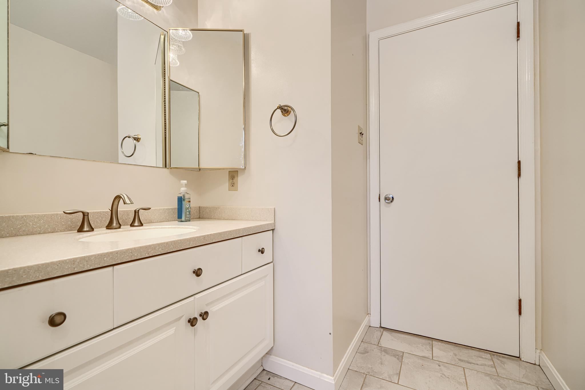 3528 Stansbury Mill Road Phoenix, MD 21131 - Photo 28 of 48 a bathroom with a sink and a mirror