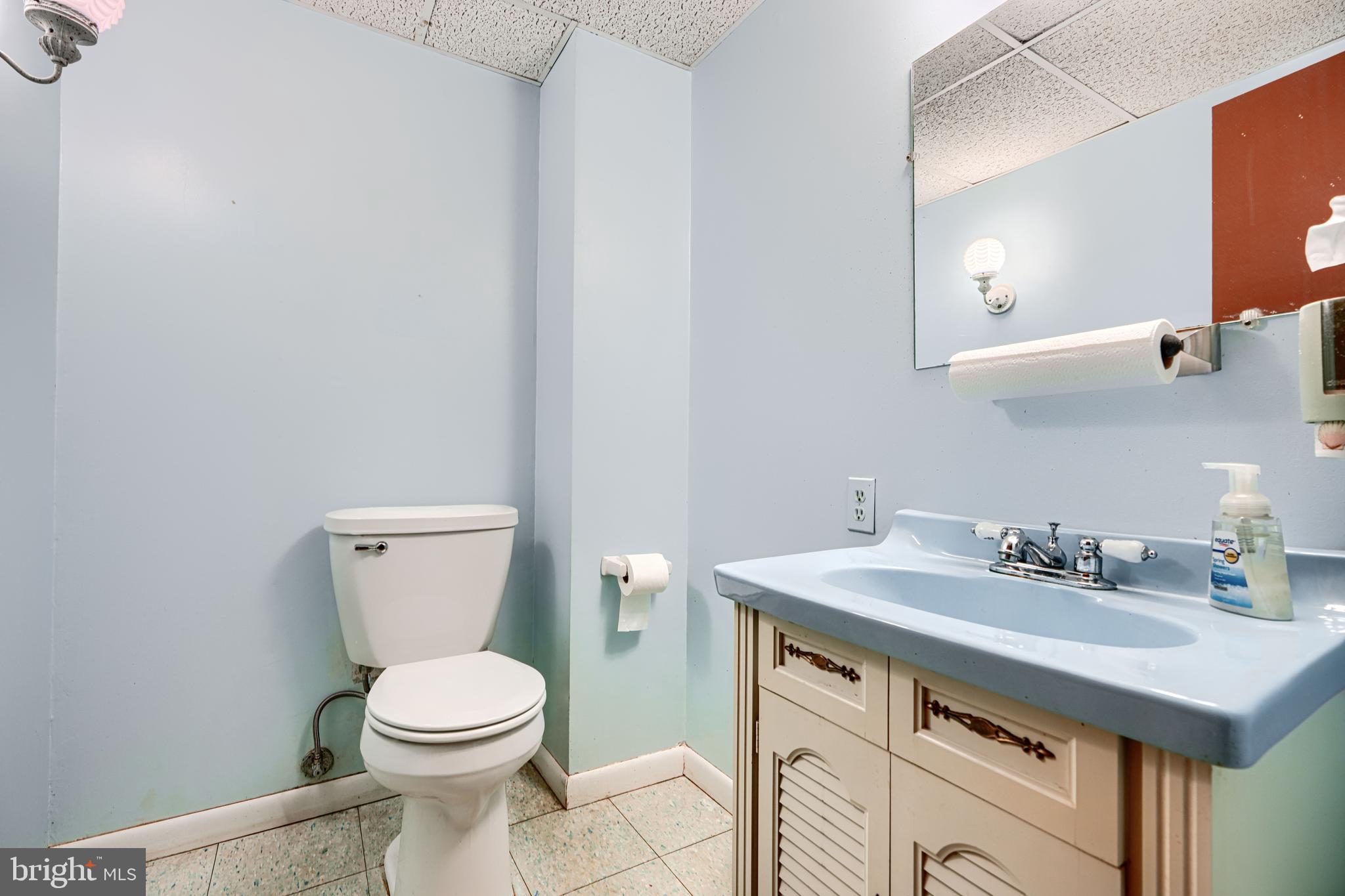 3528 Stansbury Mill Road Phoenix, MD 21131 - Photo 31 of 48 a bathroom with a sink toilet and mirror