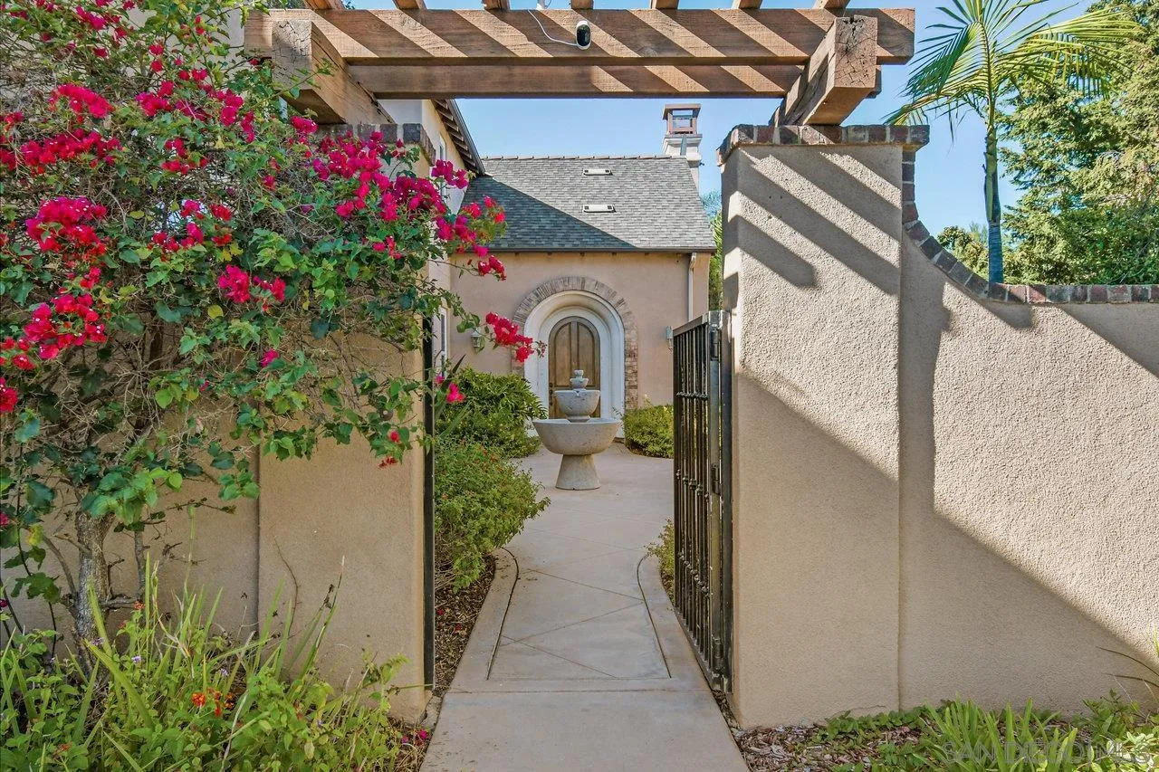 a front view of a house with entryway